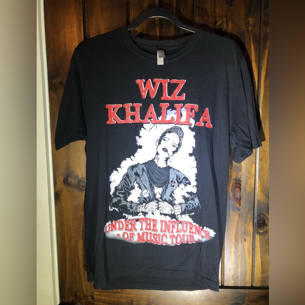Wiz Khalifa Under The Influence Of Music Tour 2 Concert Band T-Shirt Size Large